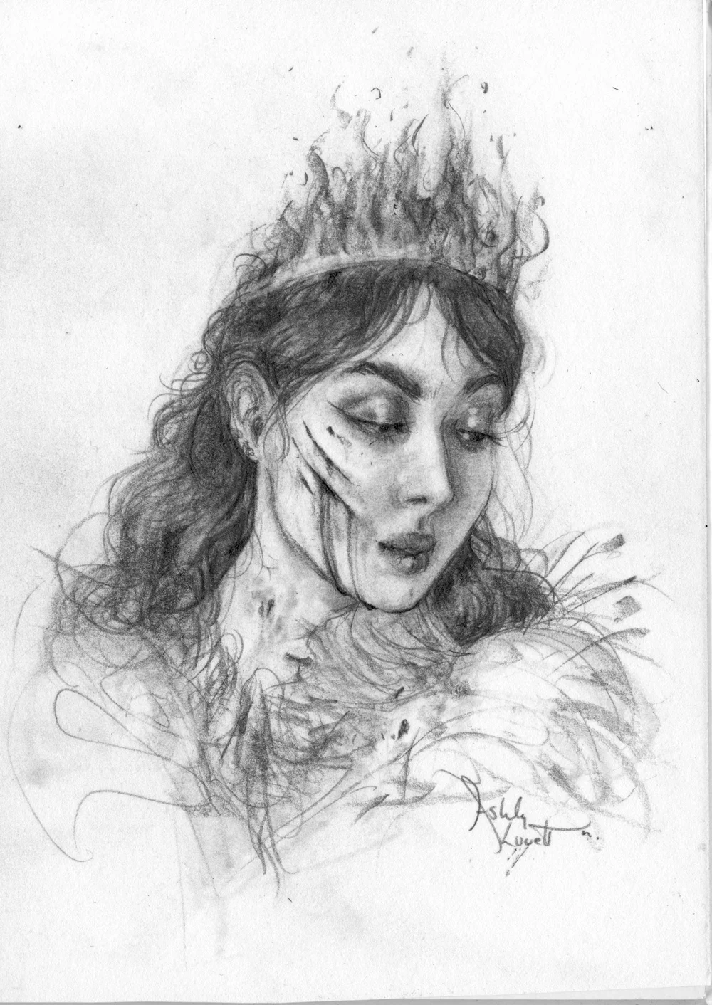 Disdain - Original Art by Ashly Lovett - Every Day Original