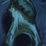 Door, antique, painting, oil, alla prima