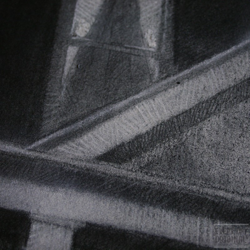horror, house, ghost, scary, charcoal, chalk