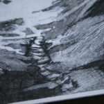 radio, horror, rats, drawing, charcoal, ink, pencil, vincent price