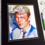 Portrait of David Bowie, artwork by Bud Cook