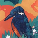 Azure Kingfisher and Waxflowers by Kevin Jay Stanton