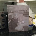 Study for "Pensando" by Ray Bonilla