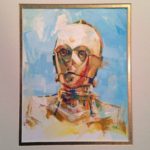 Portrait of C-3PO, artwork by Bud Cook