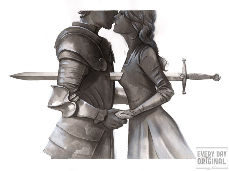 Lancelot and Guinevere by Michael Manomivibul