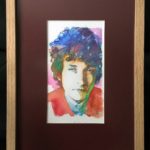 Portrait of Bob Dylan, artwork by Bud Cook
