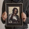 Portrait of Young Woman in Armor