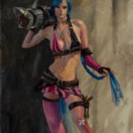 Jinx oil painting by Aaron Miller