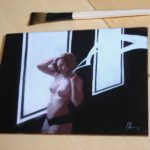 oil, nude, graphic, traditional, pin up