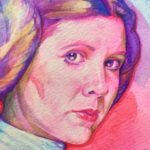 Portrait of Princess Leia Organa, artwork by Bud Cook