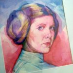 Portrait of Princess Leia Organa, artwork by Bud Cook