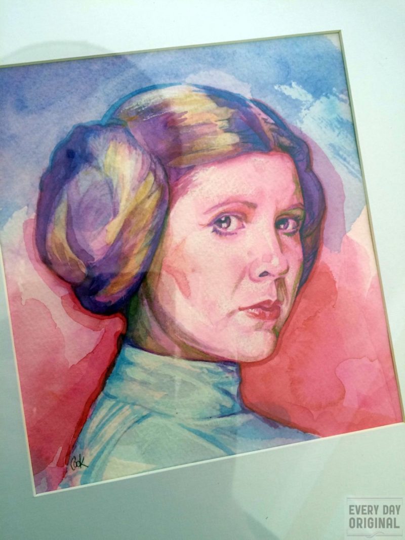 Portrait of Princess Leia Organa, artwork by Bud Cook