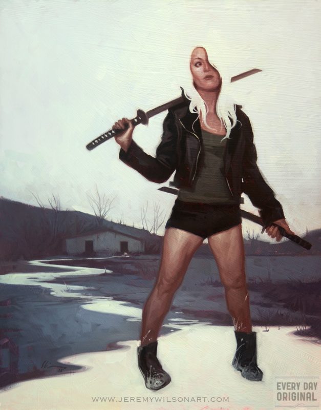 oil, traditional, illustration, horror, fantasy, comic, cover, graphic