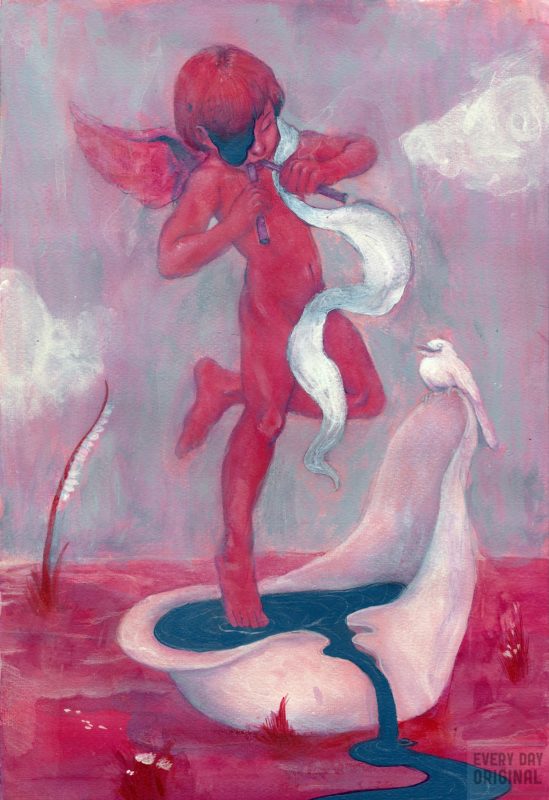 An Illustration of a Cherub by Zach Nien