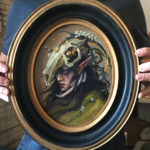 Held by model and studiomate Andrew, to show size and scale of piece.