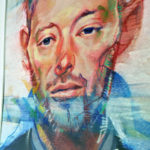 Portrait of Thom Yorke, artwork by Bud Cook