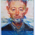 Portrait of Thom Yorke, artwork by Bud Cook