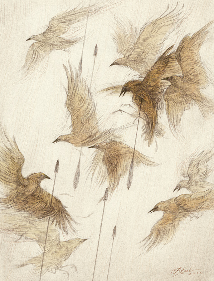 Ten Golden Crows by Rovina Cai