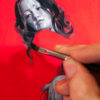 Monochrome Woman on Red #7 - Image 4