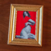 Monochrome Woman on Red #7 - Image 3