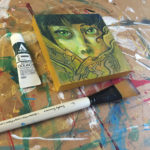 Wolf Dream #7, a painting by Marc Scheff