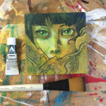 Wolf Dream #7, a painting by Marc Scheff