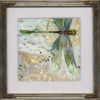 Watercolor painting by Stephanie Law - dragonfly - damselfly - insecta - Glint