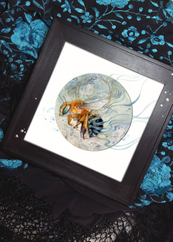 Watercolor Painting by Stephanie Law - "Trailing Blue"