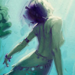 Wonderment Original Oil by Rob Rey