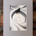 Matted drawing by Julia Griffin