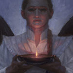 A painting of an angel by Ryan Pancoast
