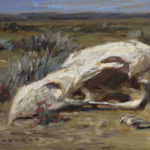 A painting of a dragon's skull by Ryan Pancoast