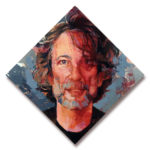 Portrait of Neil Gaiman, original art by Bud Cook