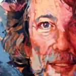 Portrait of Neil Gaiman, original art by Bud Cook