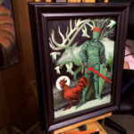 Candid of the Red Rooster Painting