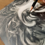 Allen Williams Black Lotus graphite art