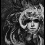 Allen Williams Black Lotus graphite art