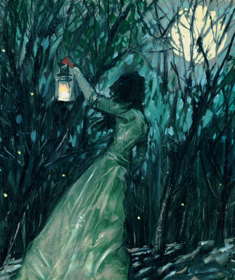 Firefly and Lantern Painting