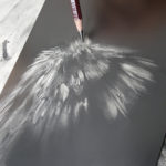 Allen Williams March EDO in graphite on claybord