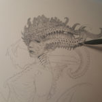 Allen Williams graphite on Stonehenge paper