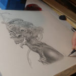 Allen Williams graphite piece Little Sister