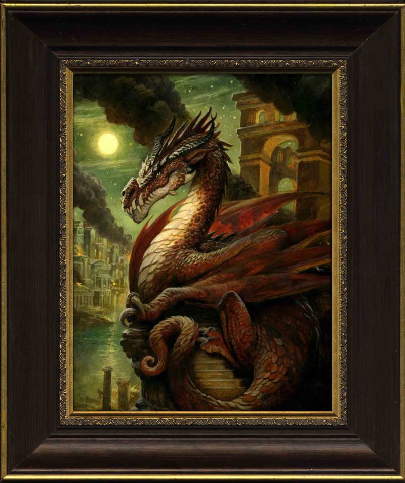 Justin Gerard EDO Auctions Fire Dragon Frame