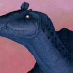 cryolophosaurus face detail