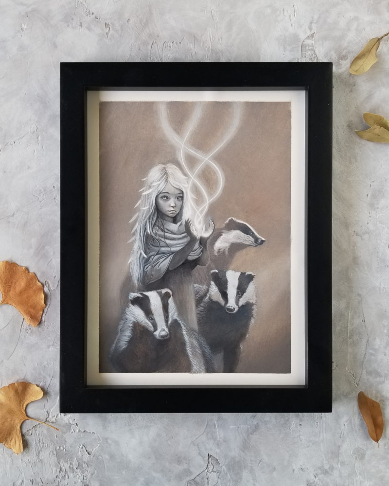 Girl With Badgers