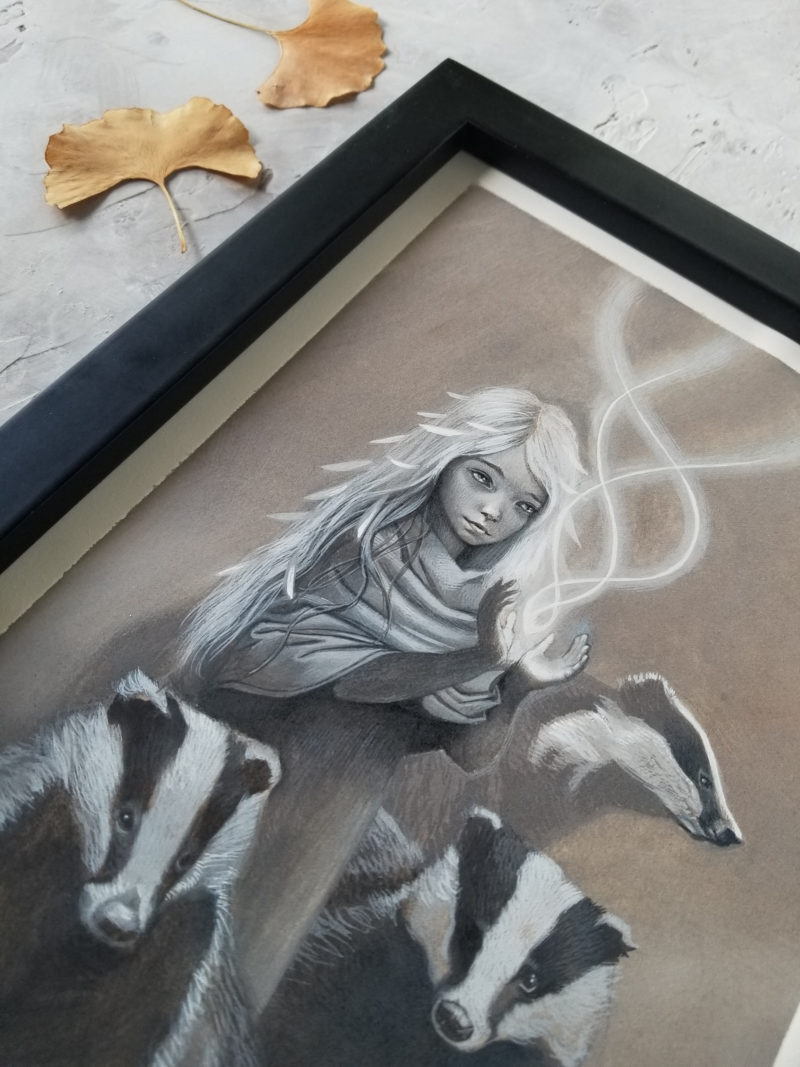 Girl With Badgers