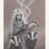 Girl With Badgers