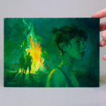 Hilary Clarcq The Brink Oil Painting