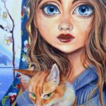 "Madonna with Kitten" by Brianna Angelakis