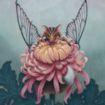 "Glass-Wing Blossom Bat" - by David Natale