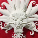 "Dragon Medallion" paper sculpture by Tiffany Budzisz